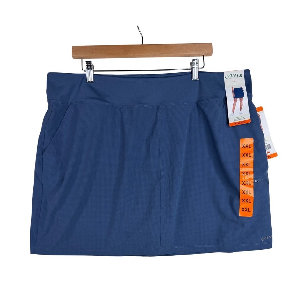 NWT Orvis Lightweight Moisture Wicking Skorts size XXL Blue